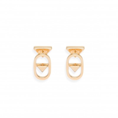 PRADA METAL STUD EARRINGS 